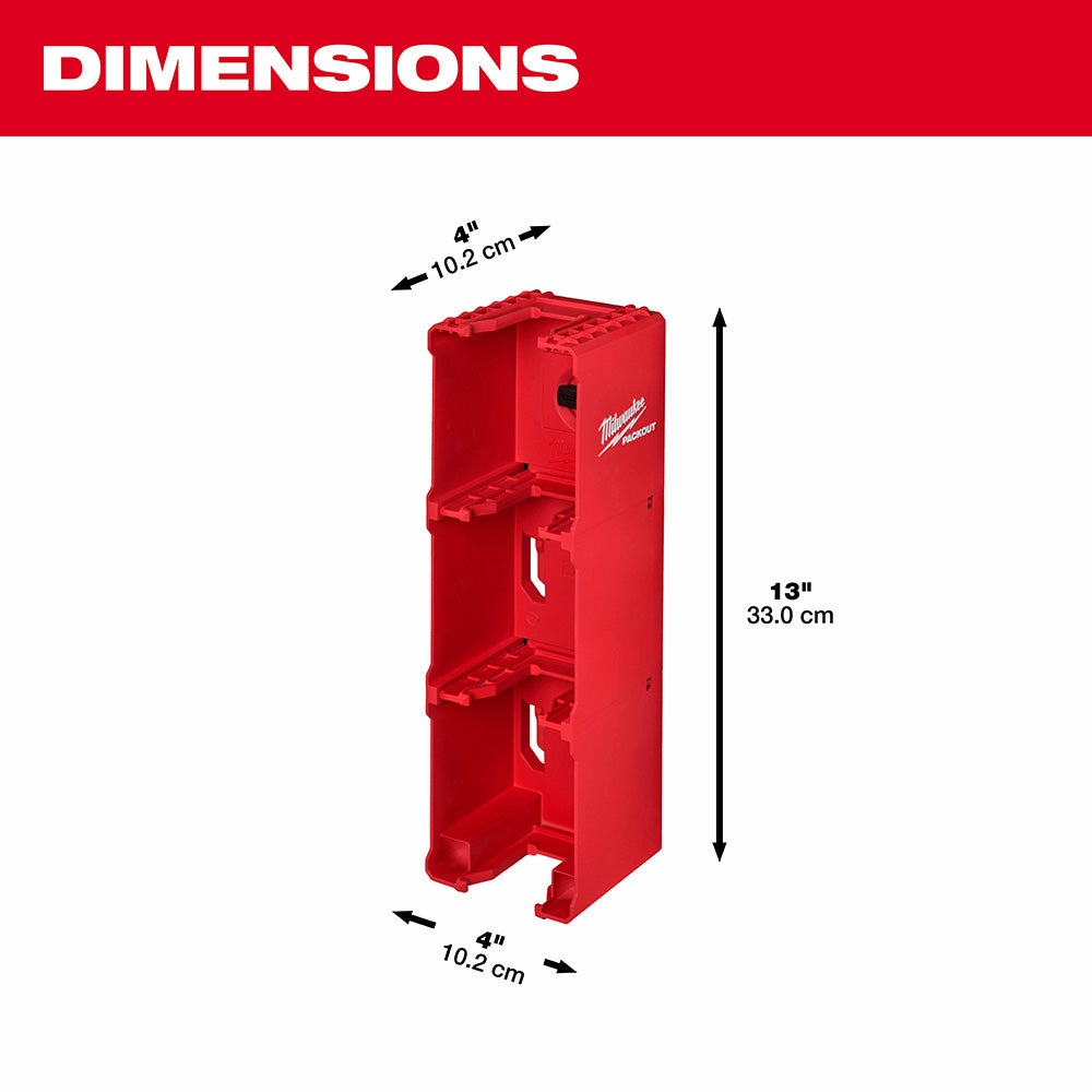 Milwaukee 48-22-8339 PACKOUT Shop Storage M18 Battery Rack - 4