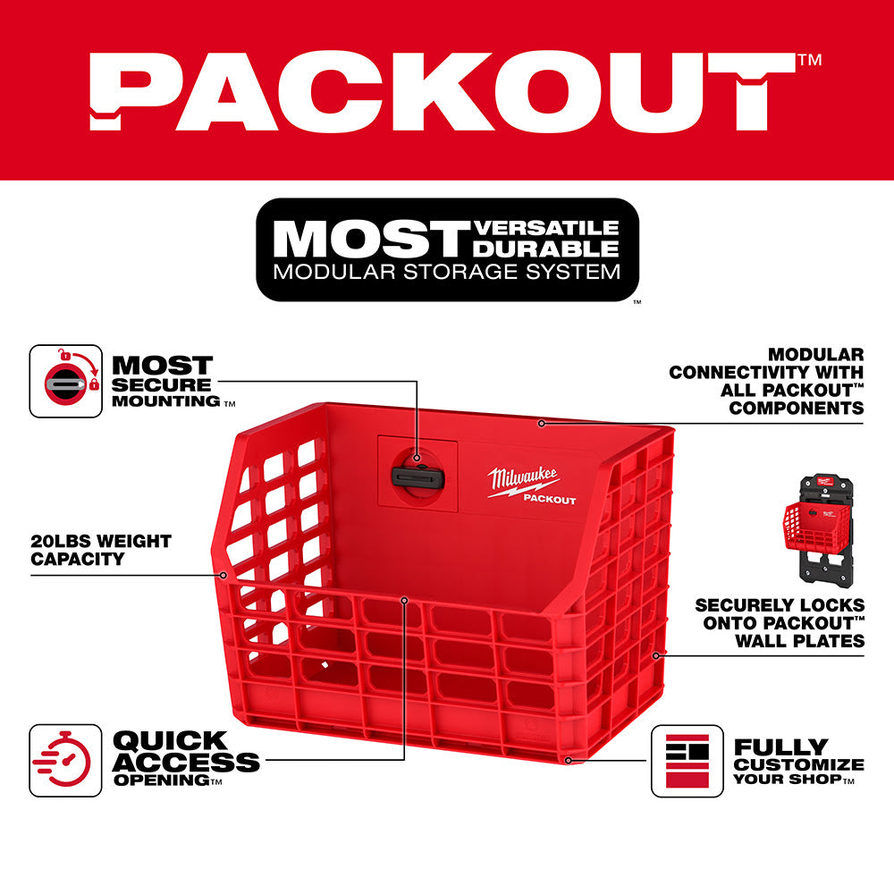 Milwaukee 48-22-8342 PACKOUT Compact Wall Basket - 2