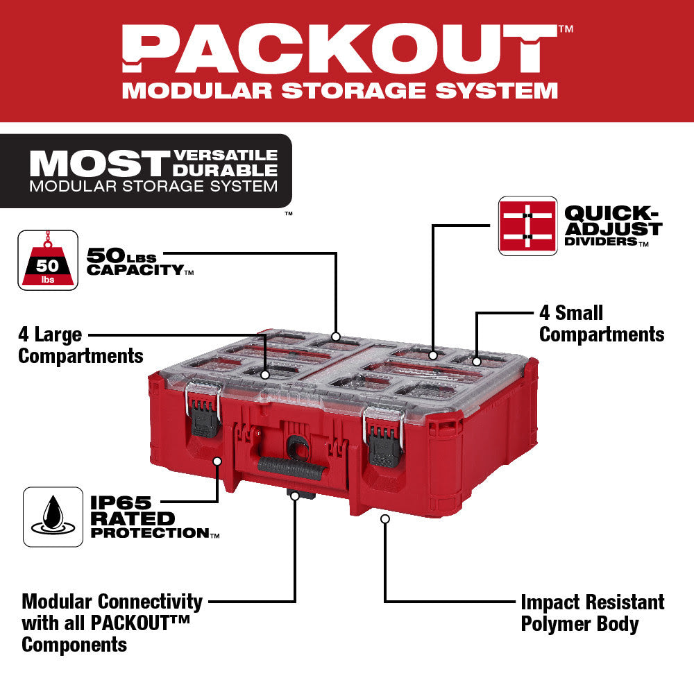 Milwaukee 48-22-8432 PACKOUT™ Deep Organizer - 2