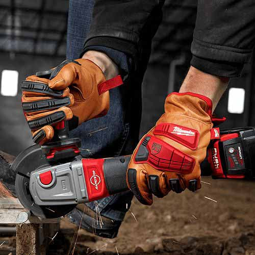 Milwaukee  48-22-8772 Impact Cut Level 3 Goatskin Leather Gloves - L - 6