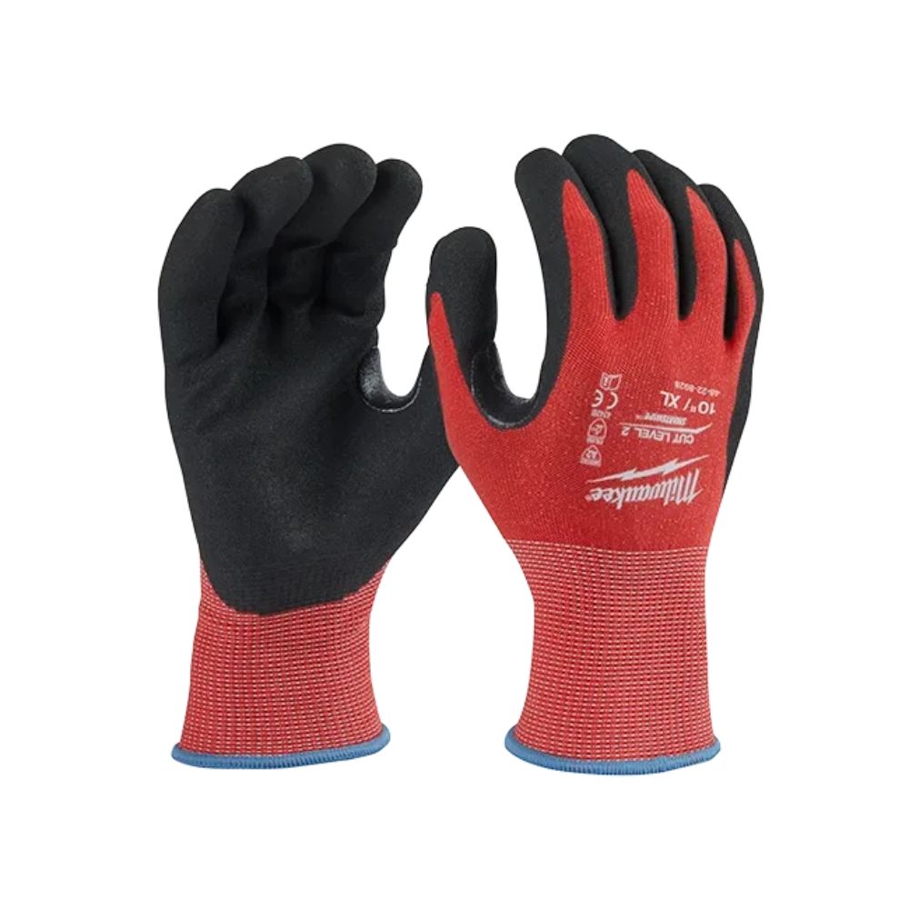 Milwaukee 48-22-8928B Cut Level 2 Nitrile Dipped Gloves - Extra Large - Bulk 12PK