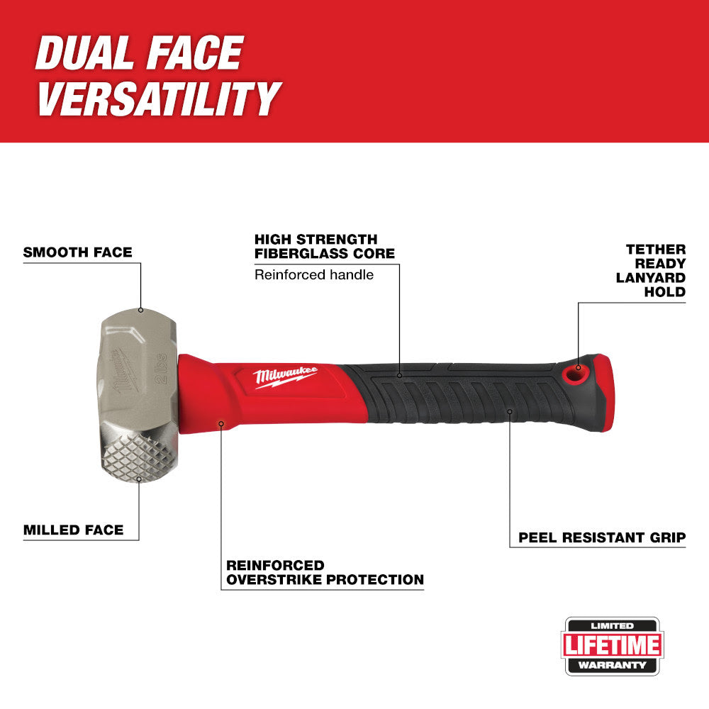 Milwaukee 48-22-9311 2lb Fiberglass Drilling Hammer - 2