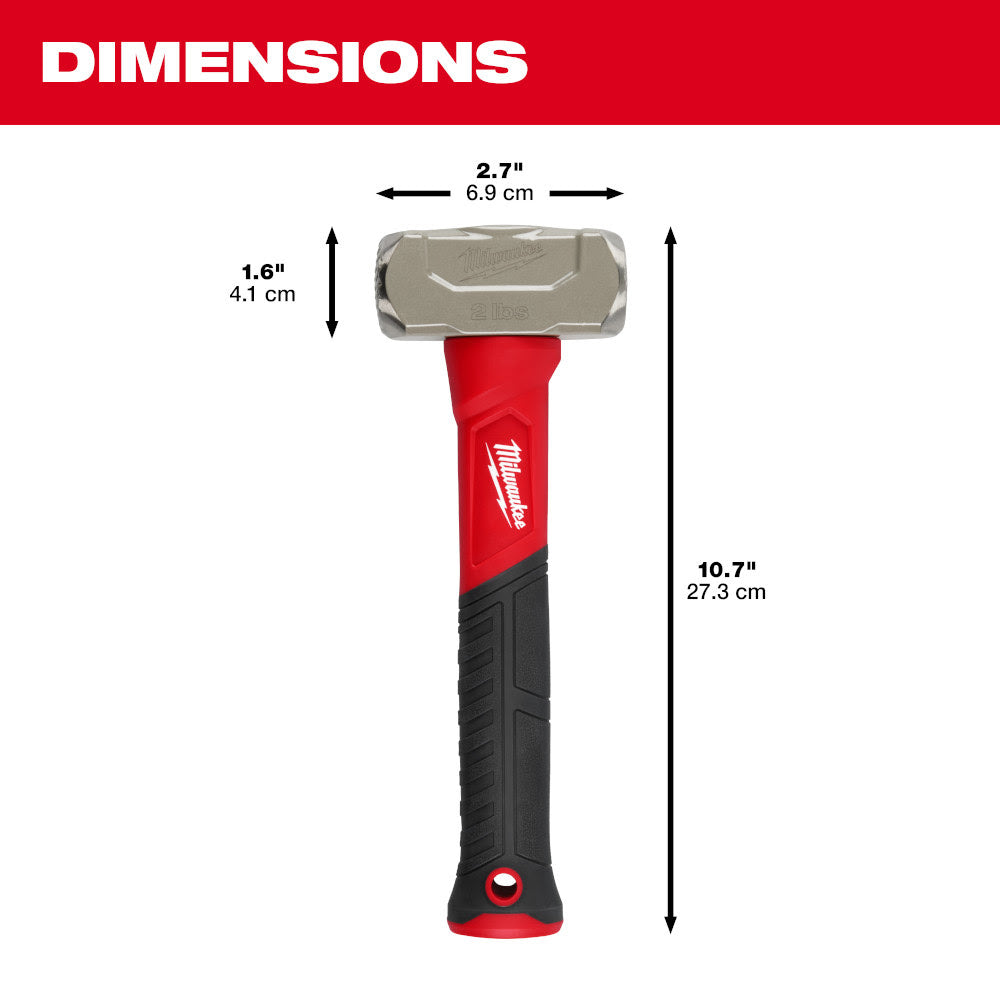 Milwaukee 48-22-9311 2lb Fiberglass Drilling Hammer - 3