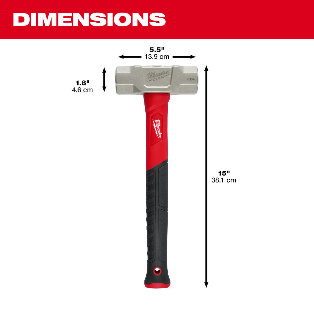 Milwaukee 48-22-9314 4lb Fiberglass Engineer Hammer - 3