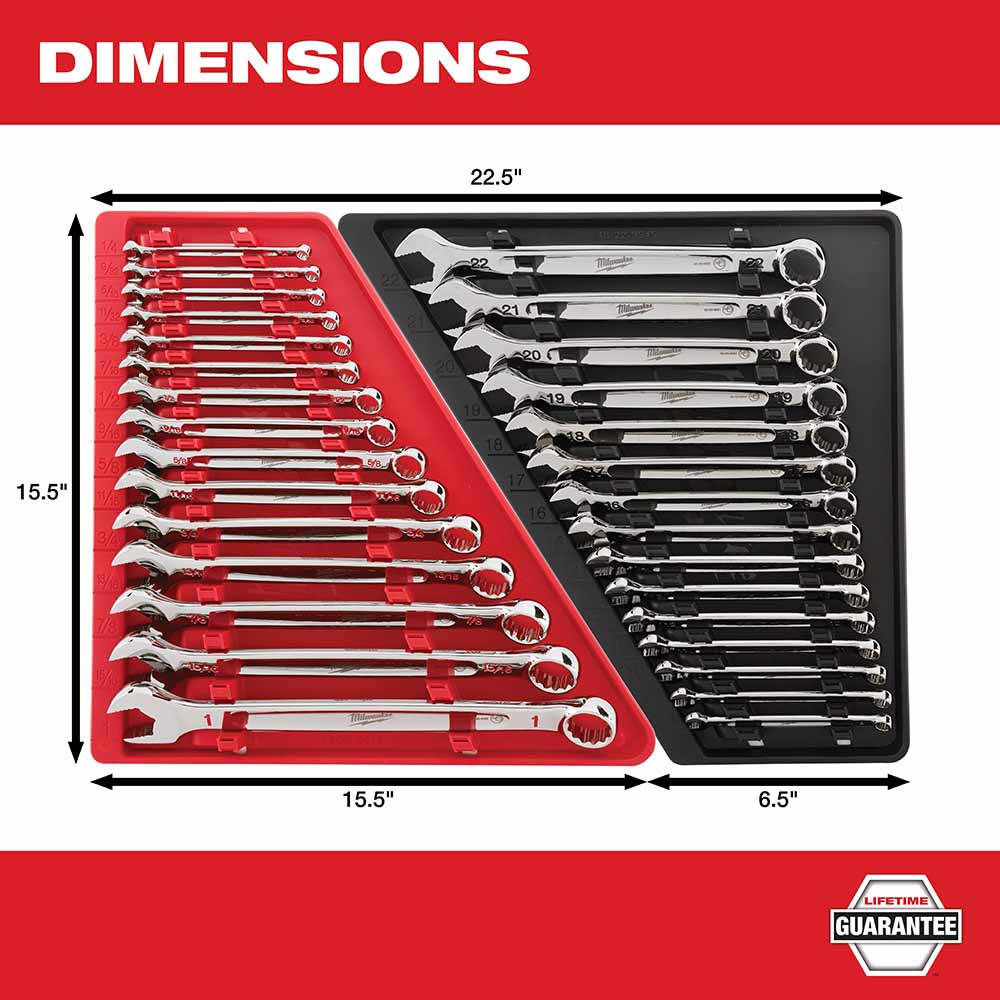 Milwaukee 48-22-9415 15 Piece Combination Wrench Set - SAE - 4