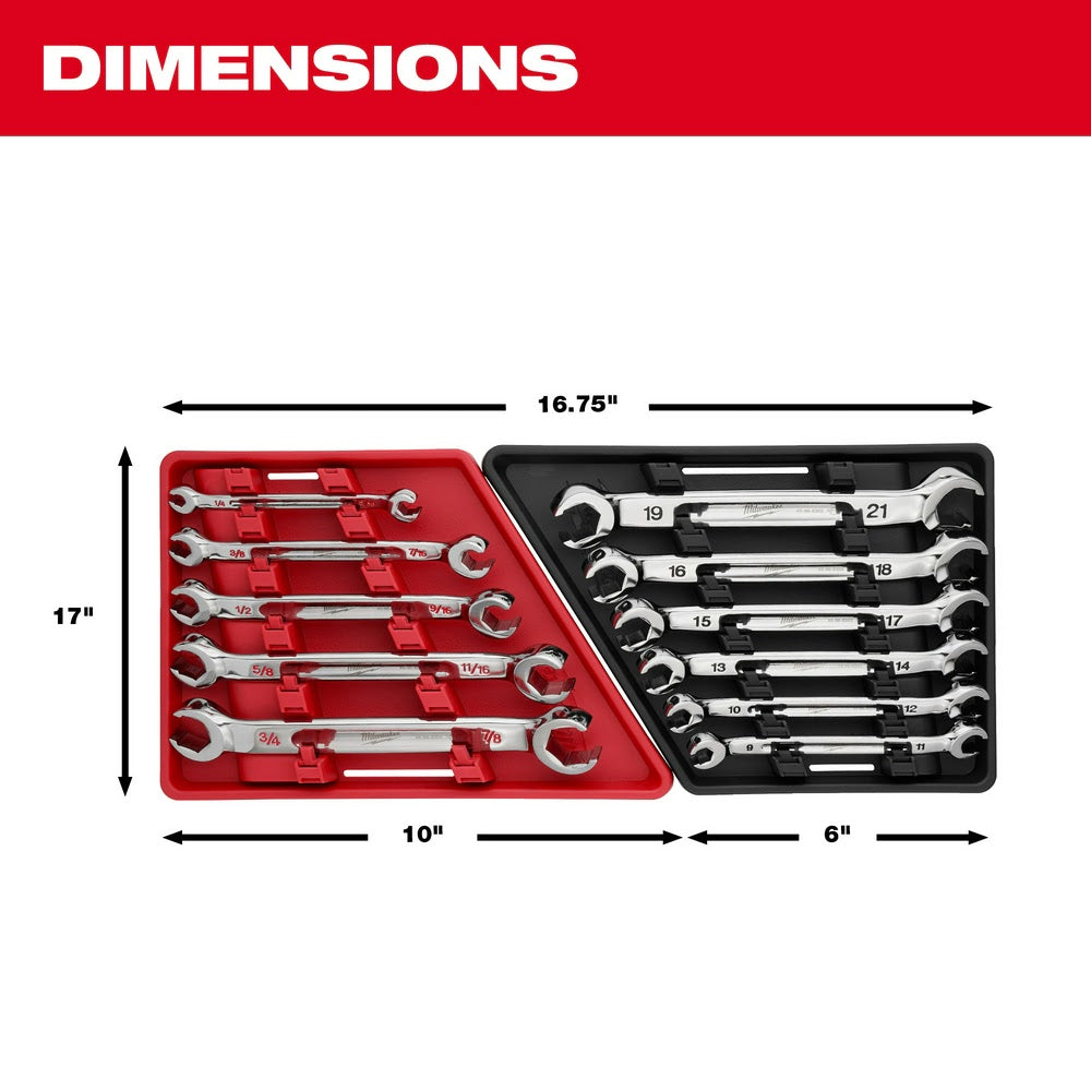 Milwaukee 48-22-9470 5pc Double End Flare Nut Wrench Set - SAE - 4