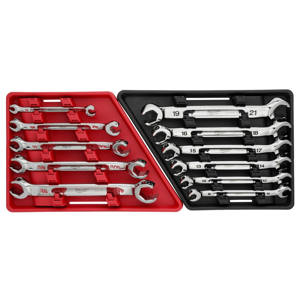 Milwaukee 48-22-9470 5pc Double End Flare Nut Wrench Set - SAE - 12