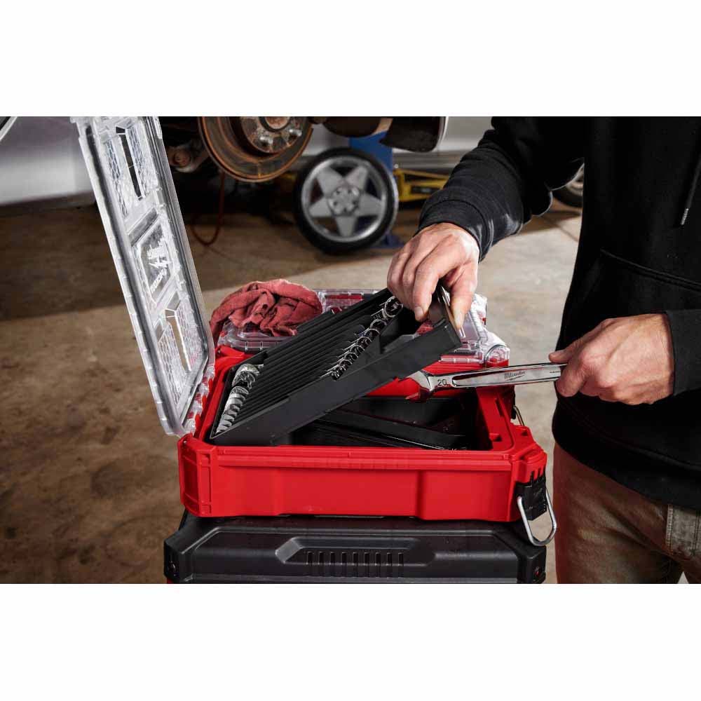 Milwaukee 48-22-9483 15pc Metric Combination Wrench Set with PACKOUT Compact Organizer - 6