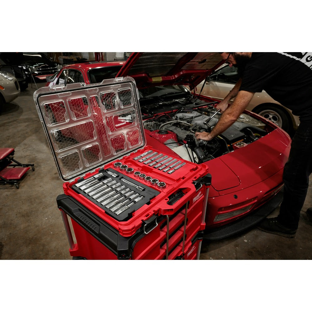 Milwaukee 48-22-9487 47PC 1/2" Drive Ratchet & Socket Set with PACKOUT Organizer - 7