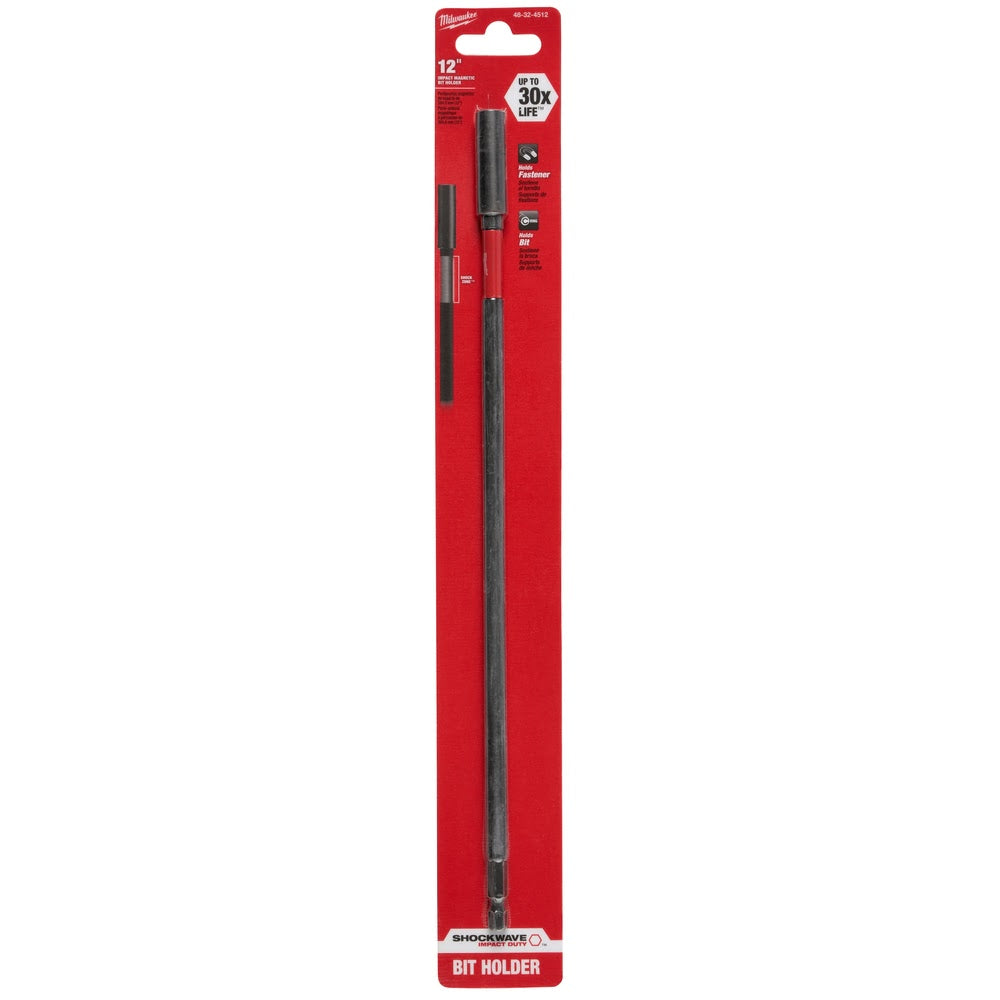 Milwaukee 48-32-4512 SHOCKWAVE 12" Impact Magnetic Bit Holder - 4