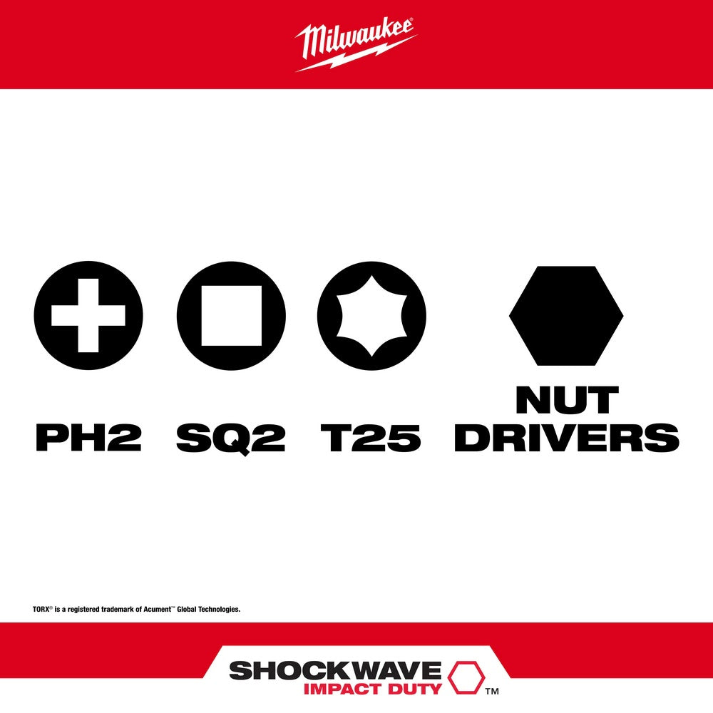 Milwaukee 48-32-4513 SHOCKWAVE 10PC EXPAND Impact Bit Set - 3