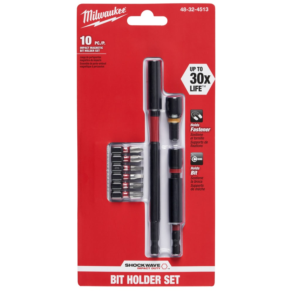 Milwaukee 48-32-4513 SHOCKWAVE 10PC EXPAND Impact Bit Set - 7