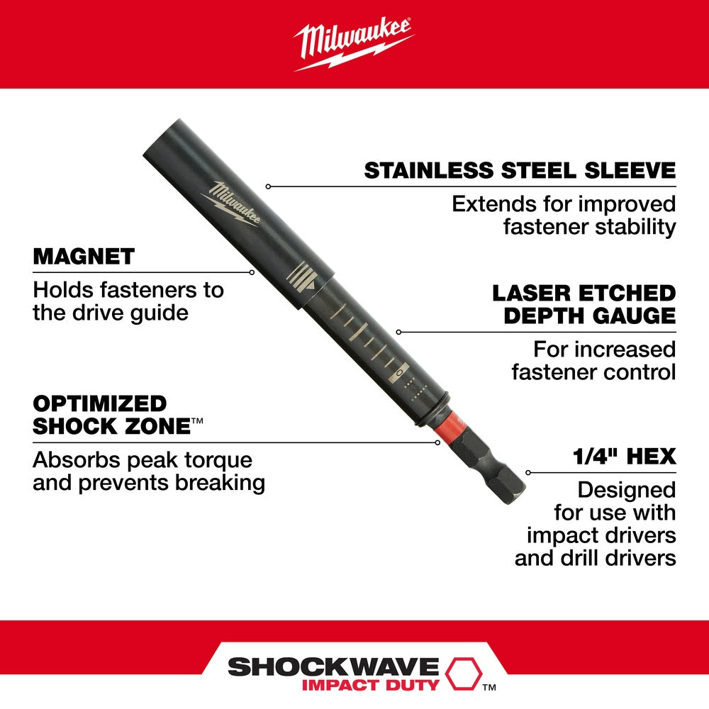 Milwaukee 48-32-4517 SHOCKWAVE 6" Impact Magnetic Drive Guide - 2