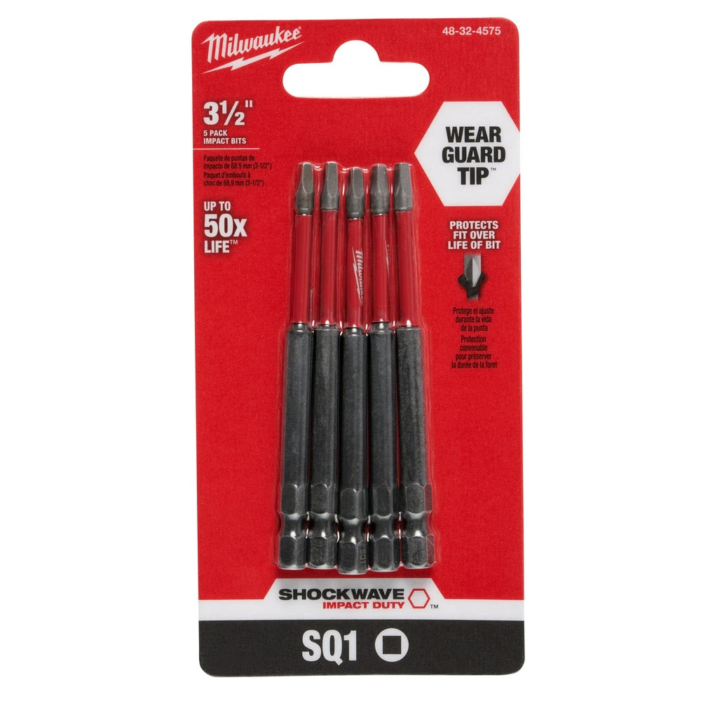 Milwaukee 48-32-4575 Shockwave 3.5" SQ1 5PK - 7