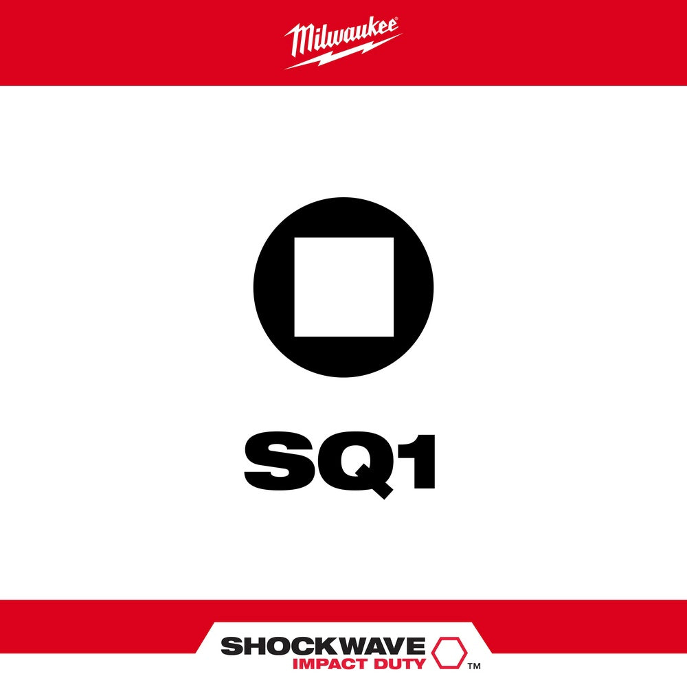 Milwaukee 48-32-4671 Shockwave 2" SQ1 5PK - 2