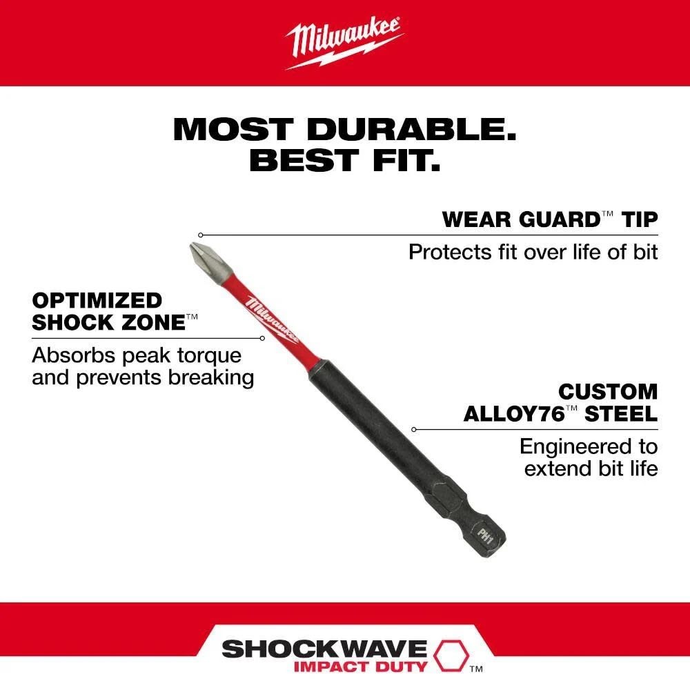 Milwaukee 48-32-5162 SHOCKWAVE Impact Duty 60PC Drill, Drive & Fasten PACKOUT Set - 2