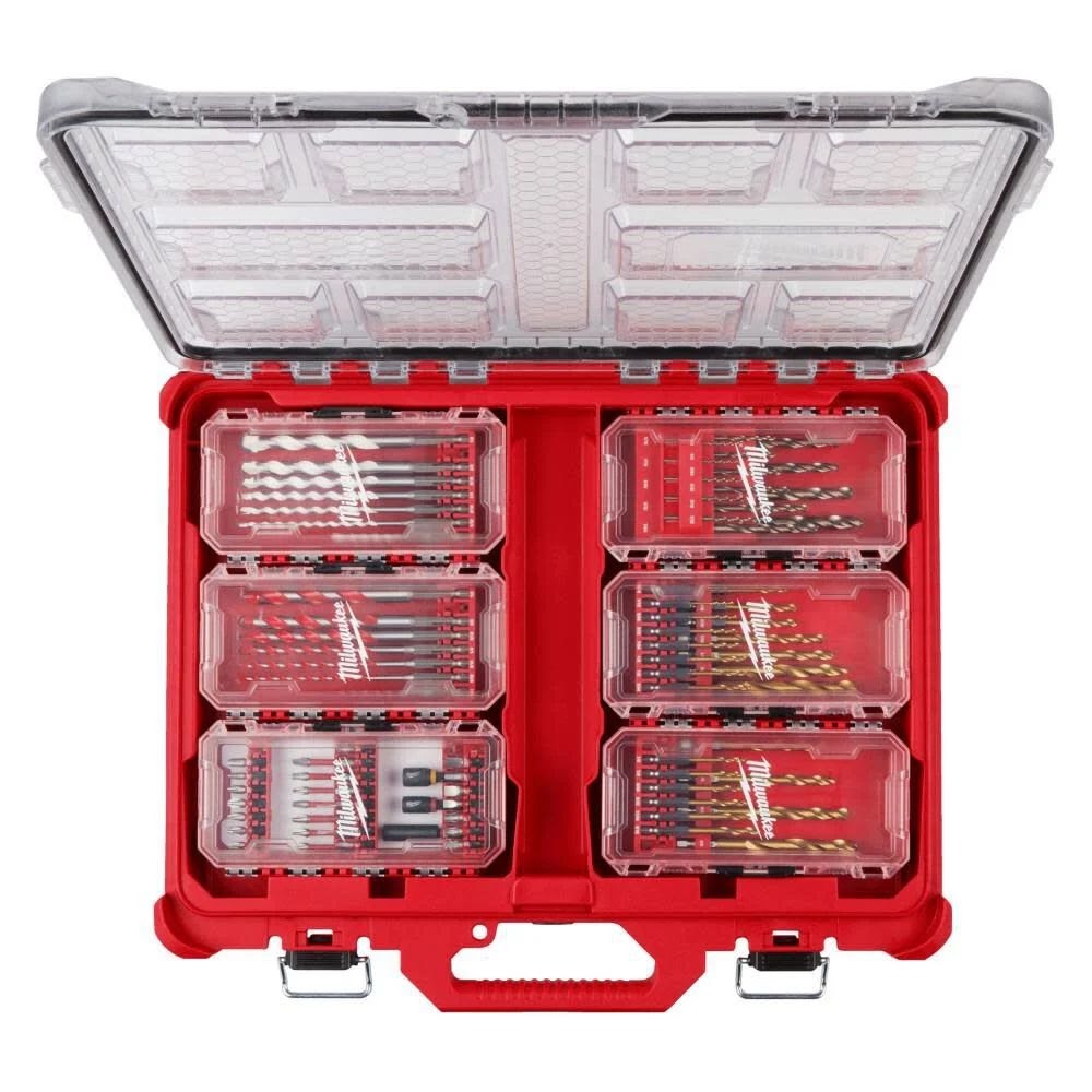 Milwaukee 48-32-5162 SHOCKWAVE Impact Duty 60PC Drill, Drive & Fasten PACKOUT Set - 6