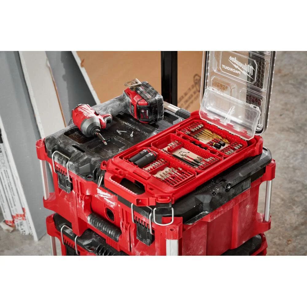 Milwaukee 48-32-5162 SHOCKWAVE Impact Duty 60PC Drill, Drive & Fasten PACKOUT Set - 12