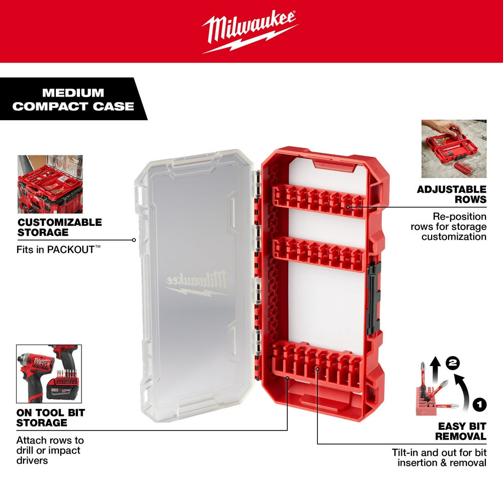 Milwaukee 48-32-9931 Customizable Medium Compact Case for Impact Driver Accessories - 2