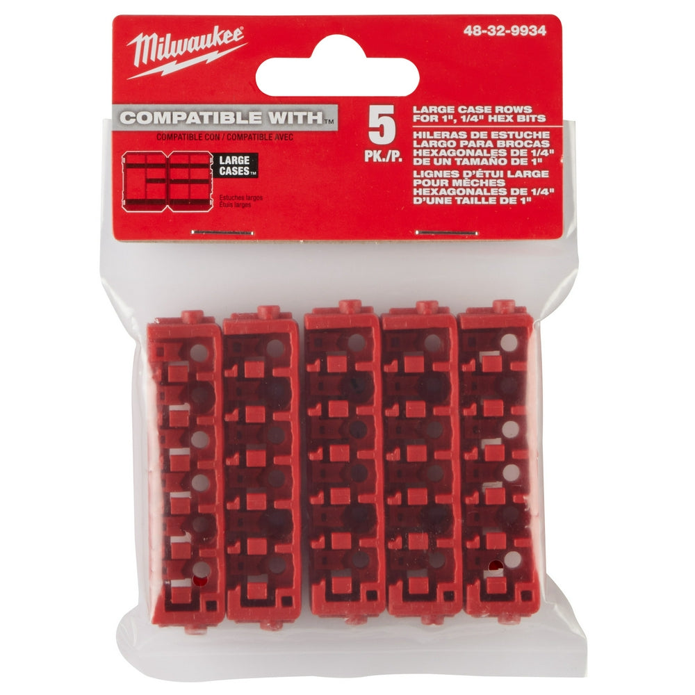 Milwaukee 48-32-9934 Large Case Rows for Insert Bit Accessories 5PK - 9