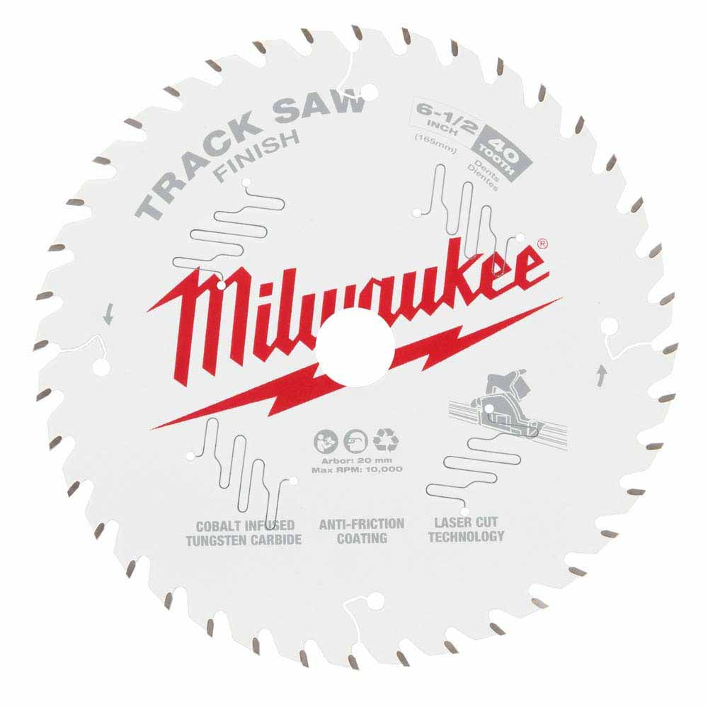 Milwaukee 48-40-0625 6-1/2” 40T Finish Track Saw Blade