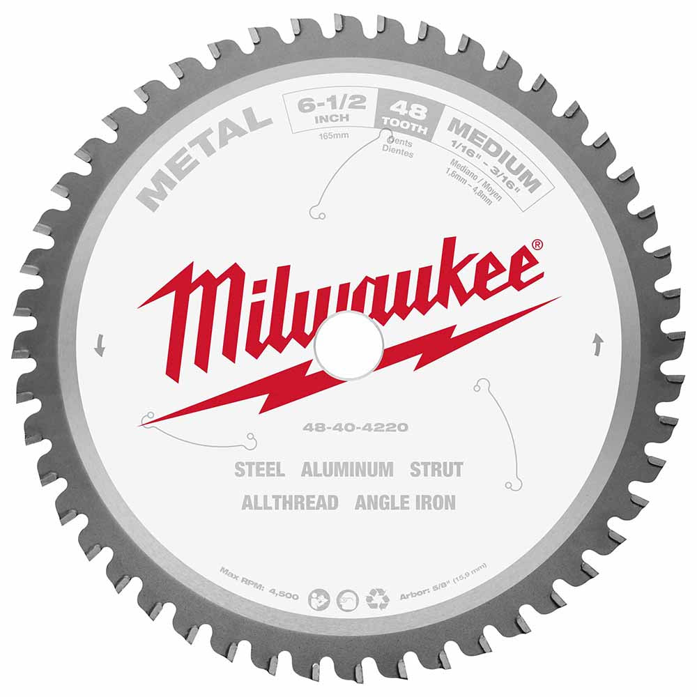 Milwaukee  48-40-4220 6-1/2" 48T METAL CSB, 5/8"