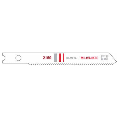 Milwaukee 48-42-2160 2-3/4" x 24TPI Bi-Metal Jig Saw Blade 5-Pack