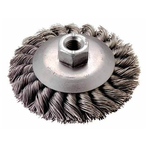 Milwaukee 48-52-1315 4" Bevel Knot Brush - Stainless Steel