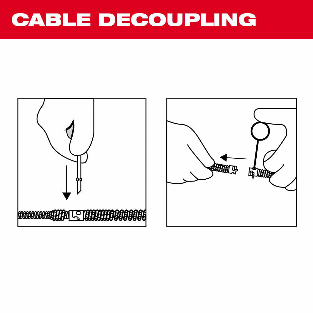 Milwaukee 48-53-2778 1/2" x 75' Inner Core Drum Cable - 2