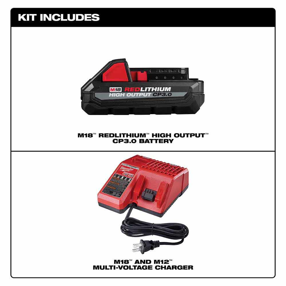 Milwaukee 48-59-1835 M18 REDLITHIUM HIGH OUTPUT CP3.0 Starter Kit - 2