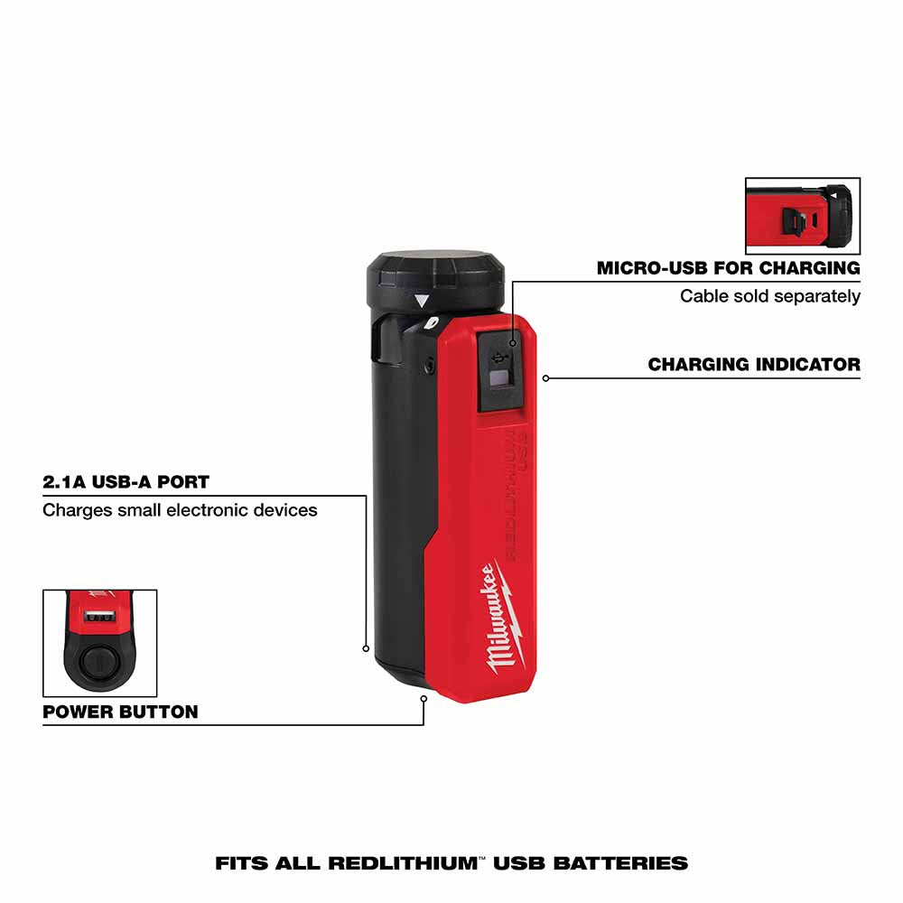 Milwaukee 48-59-2012 REDLITHIUM USB Charger & Portable Power Source - 3