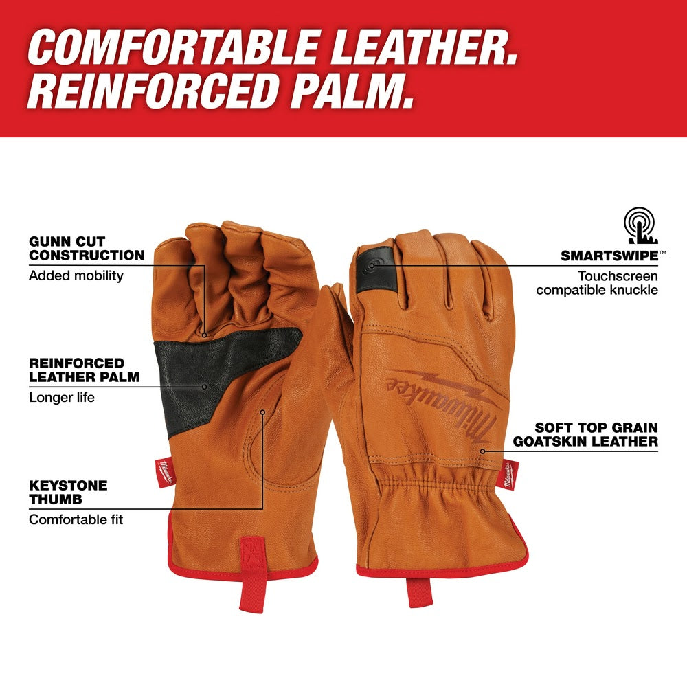 Milwaukee 48-73-0014 Goatskin Leather Gloves - 2X-Large - 2