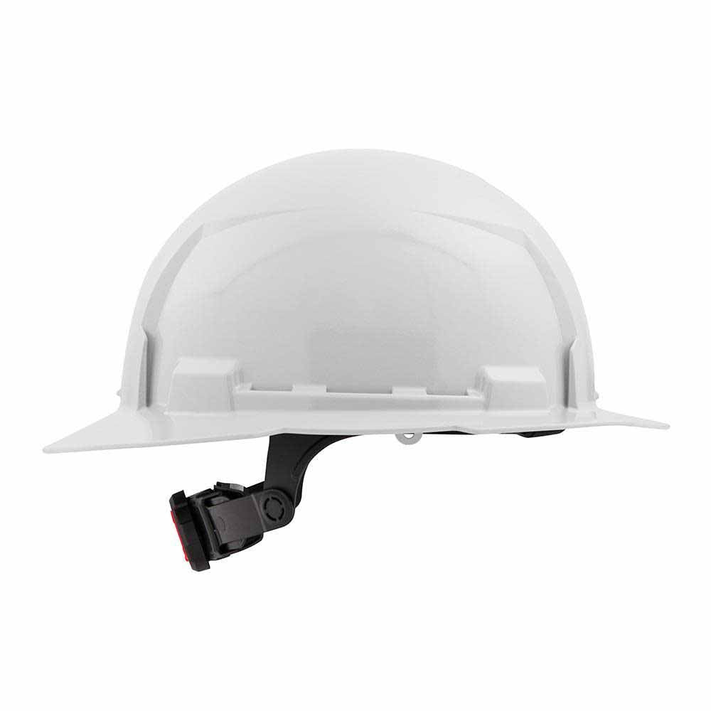 Milwaukee 48-73-1121 White Full Brim Hard Hat with 6PT Ratcheting Suspension – Type 1 Class E - 4