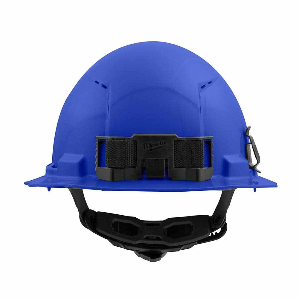 Milwaukee 48-73-1225 Blue Full Brim Vented Hard Hat with 6PT Ratcheting Suspension – Type 1 Class C - 3