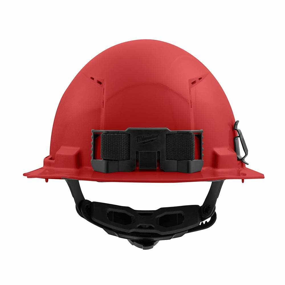 Milwaukee 48-73-1229 Red Full Brim Vented Hard Hat with 6PT Ratcheting Suspension – Type 1 Class C - 3