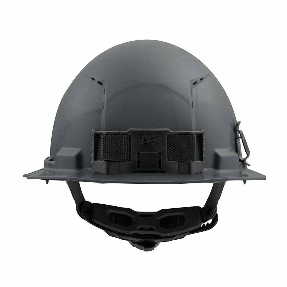 Milwaukee 48-73-1235 Gray Full Brim Vented Hard Hat with 6PT Ratcheting Suspension – Type 1 Class C - 3