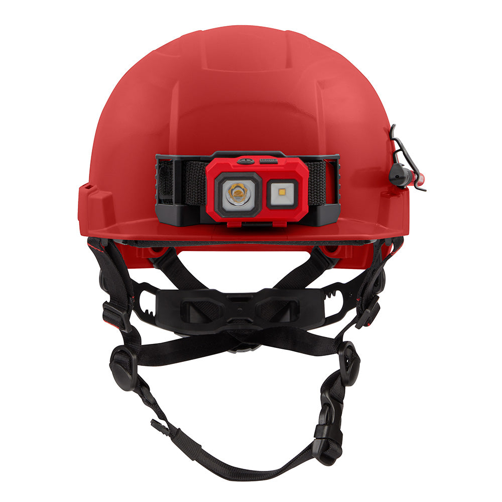 Milwaukee 48-73-1329 BOLT Red Front Brim Safety Helmet (USA) - Type 2, Class E, Non-Vented - 2