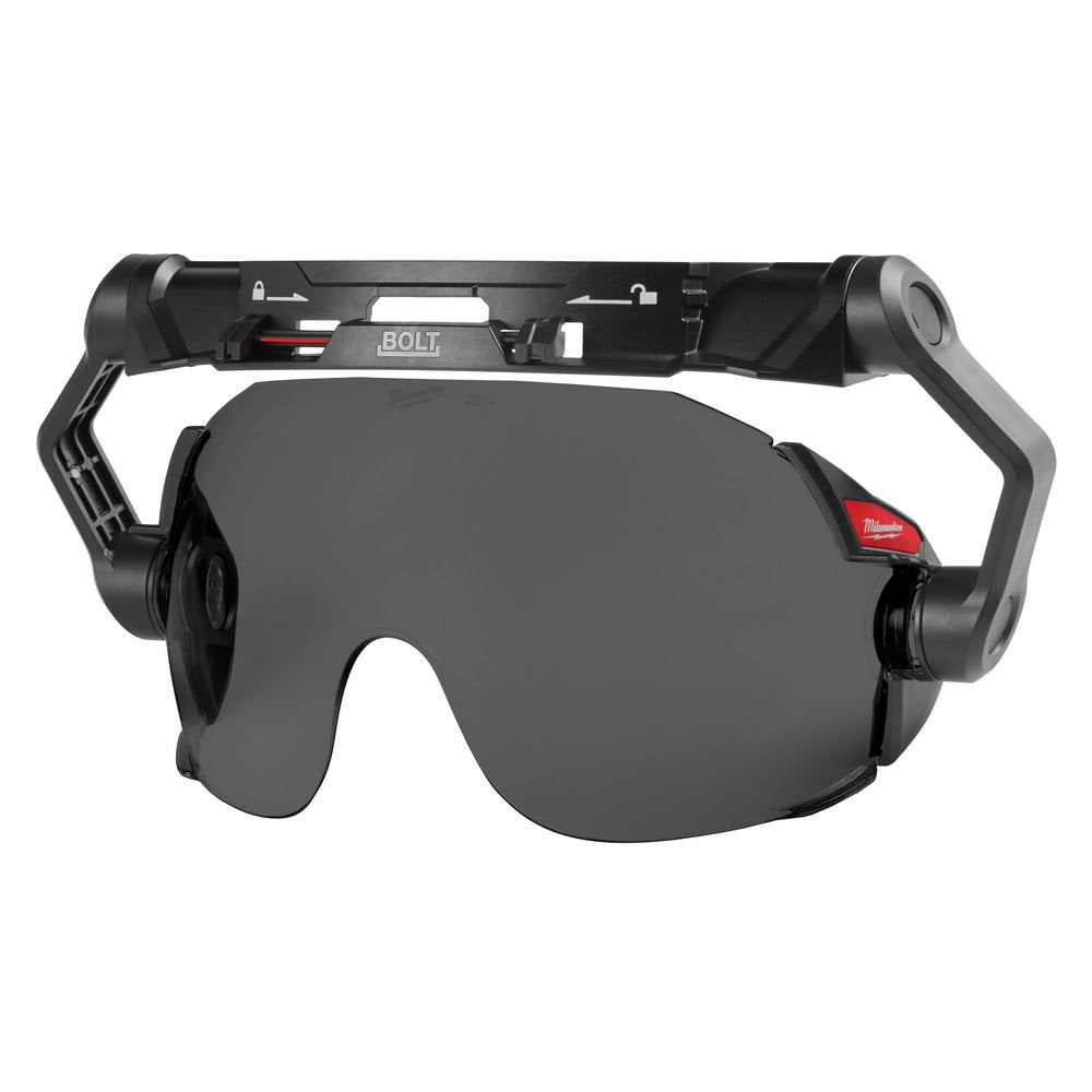 Milwaukee 48-73-1415 BOLT Eye Visor - Tinted Dual Coat Lens (Compatible with Milwaukee Safety Helmets & Hard Hats) - 2