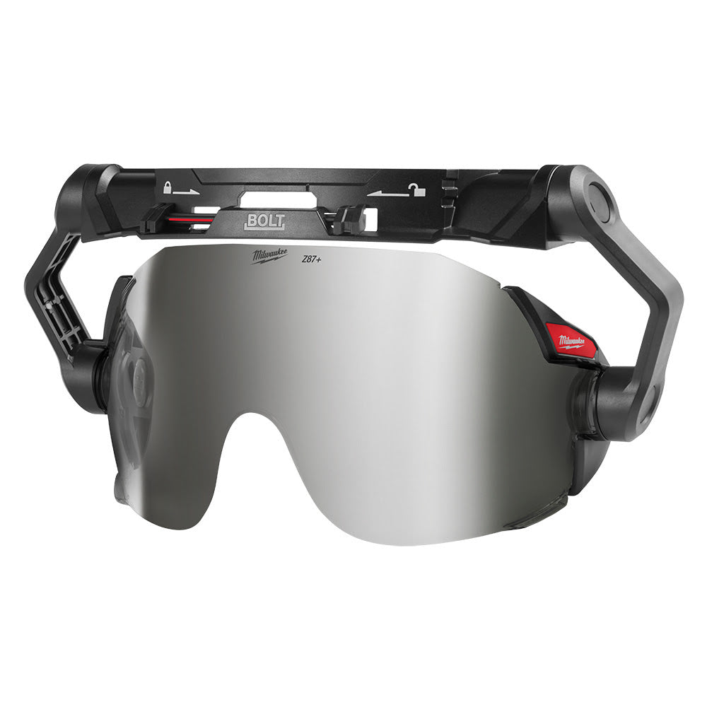 Milwaukee 48-73-1419 BOLT Eye Visor - Mirrored Dual Coat Lens (Compatible with Milwaukee BOLT Safety Helmets & BOLT Hard Hats) - 11