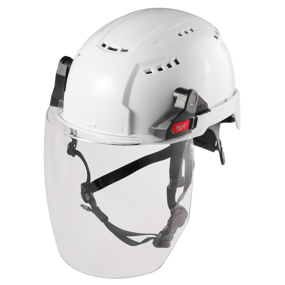 Milwaukee 48-73-1421 BOLT Full Face Shield - Clear Dual Coat Lens (Compatible with Milwaukee Safety Helmet [No Brim]) - 3