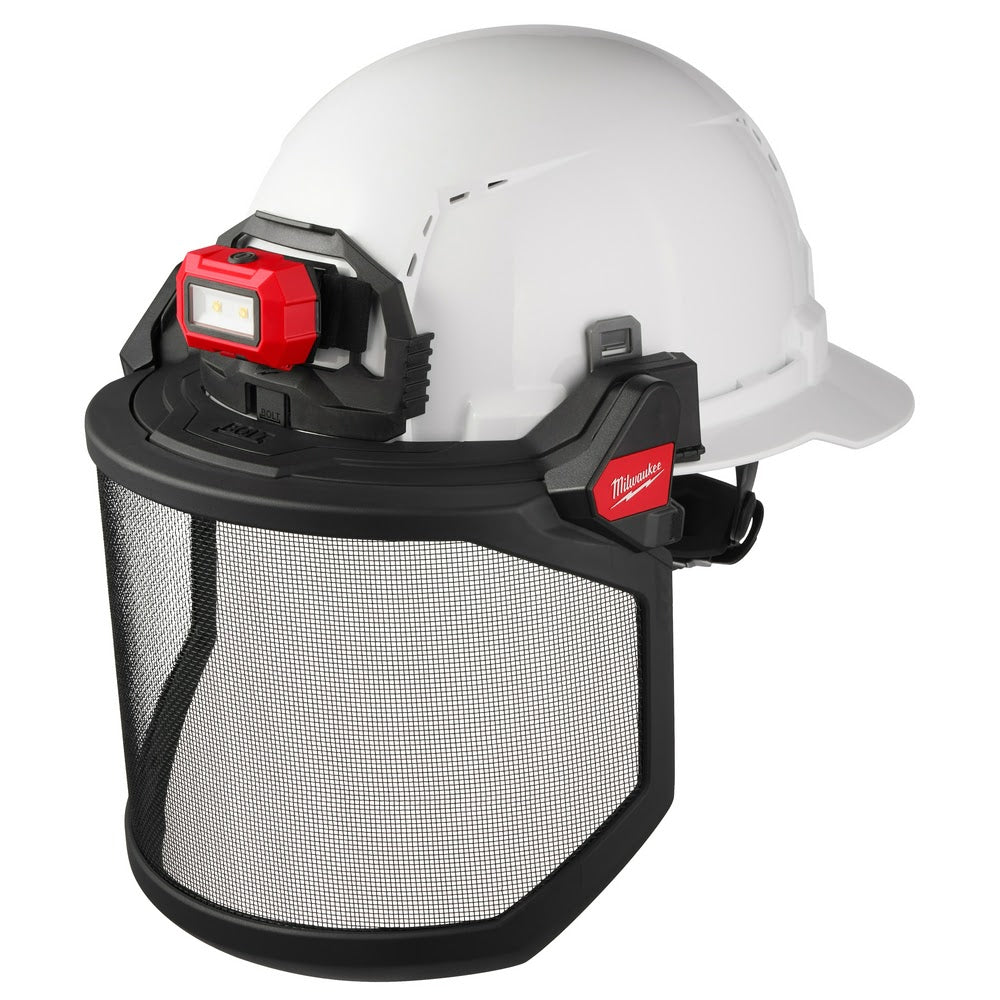 Milwaukee 48-73-1430 BOLT Full Face Shield - Metal Mesh (Compatible with Milwaukee Safety Helmets & Hard Hats) - 10