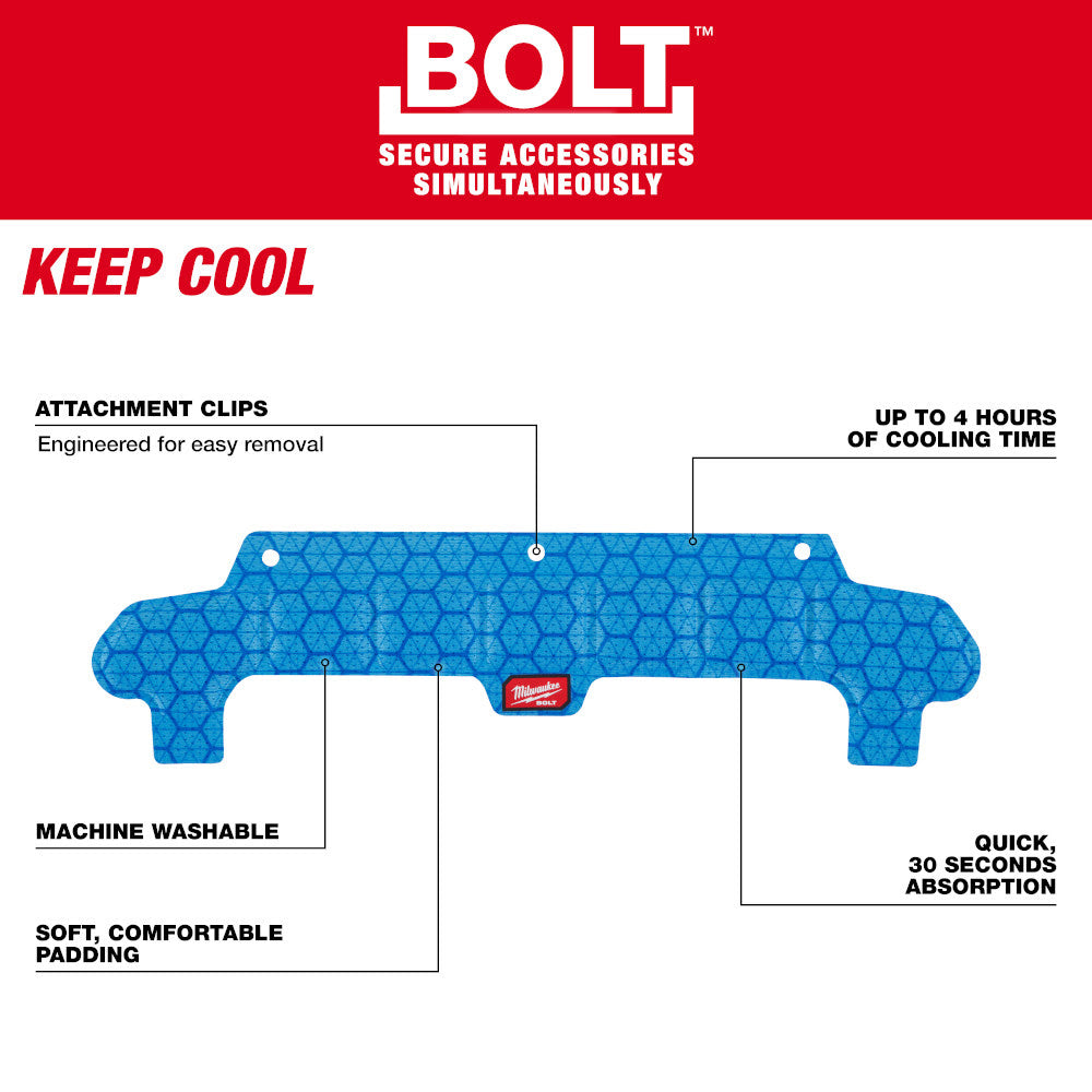 Milwaukee 48-73-4543 BOLT Safety Helmet Cooling Sweat Band - 6