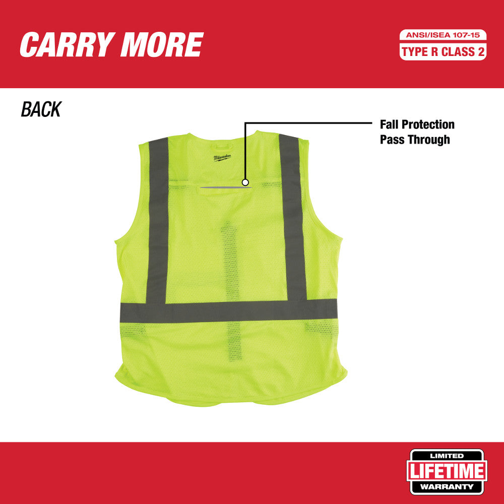 Milwaukee 48-73-5022 Class 2 - High Visibility Yellow Safety Vest - L/XL - 11