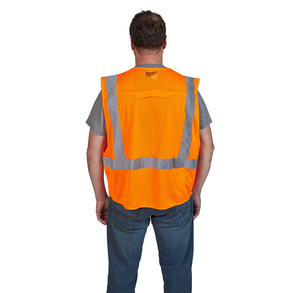 Milwaukee 48-73-5032 High Visibility Orange Safety Vest - L/XL - 5