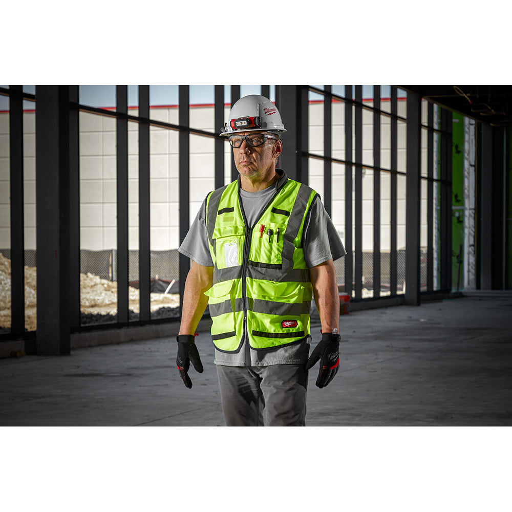 Milwaukee 48-73-5062 High Visibility Yellow Safety Vest - L/XL (CSA) - 4