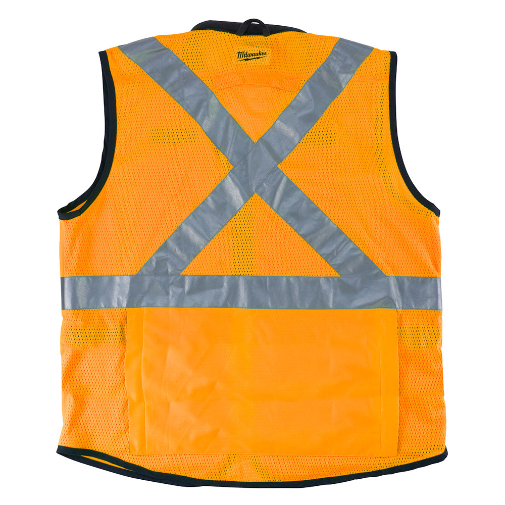 Milwaukee 48-73-5091 High Visibility Orange Performance Safety Vest - S/M (CSA) - 2