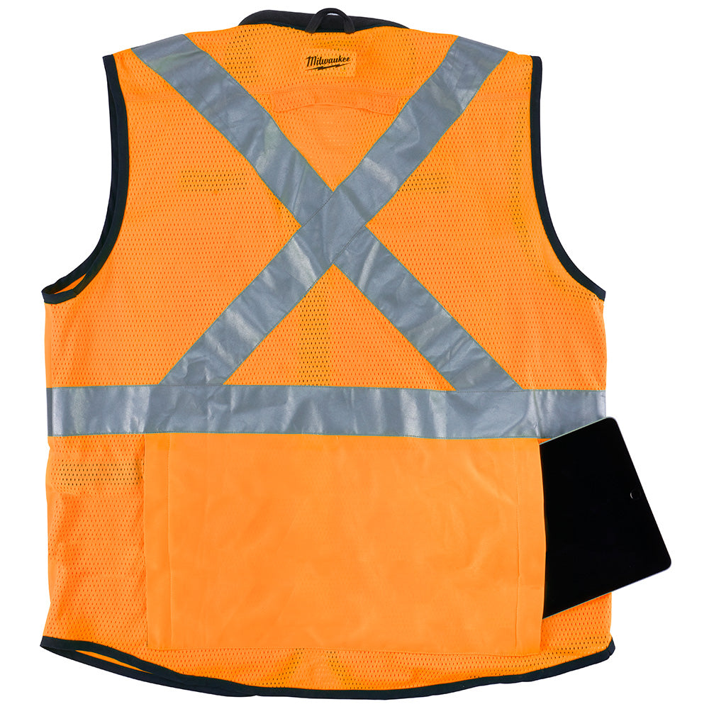 Milwaukee 48-73-5091 High Visibility Orange Performance Safety Vest - S/M (CSA) - 3