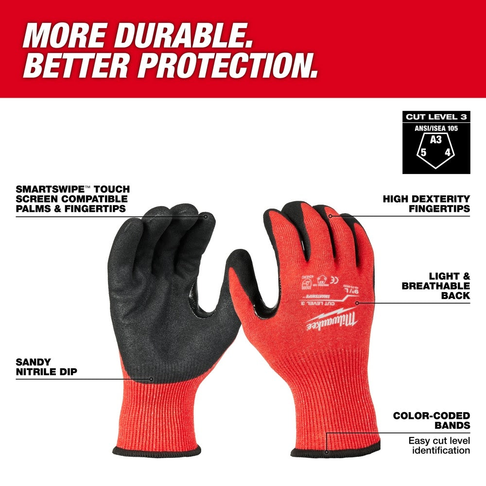 Milwaukee 48-73-8634 Cut Level 3 Nitrile Dipped Gloves - XXL - 2