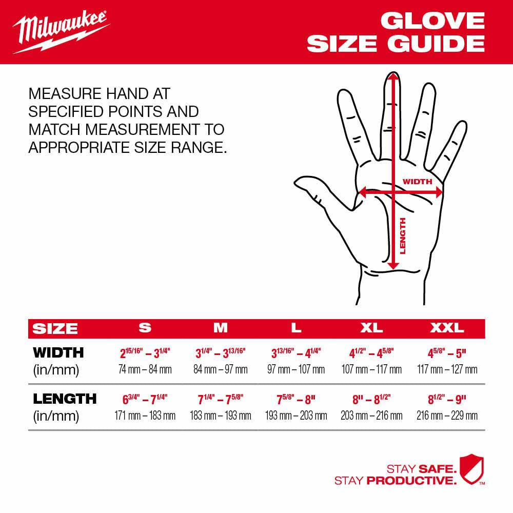 Milwaukee 48-73-8723B High Dexterity A2 Polyurethane Dipped Gloves - Extra Large - 3