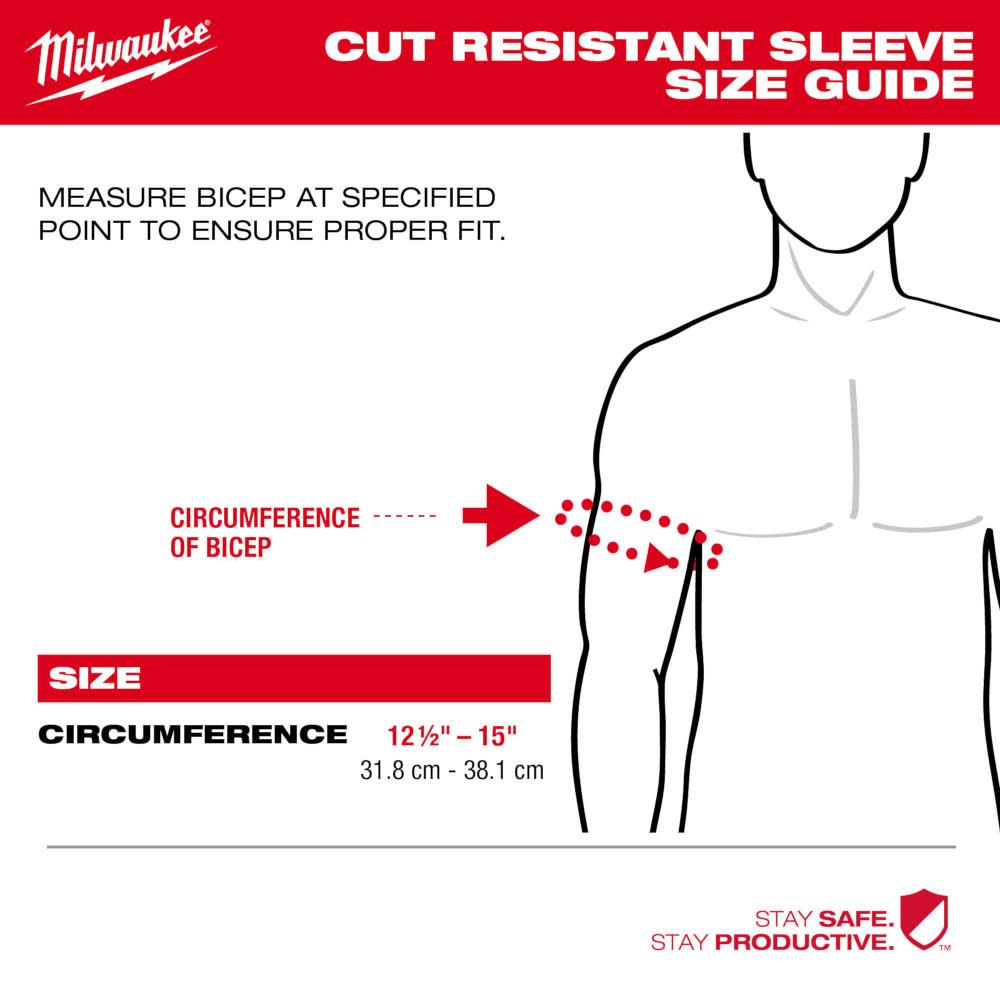 Milwaukee 48-73-9031 18" Cut Level 3 Protective Sleeves - 3